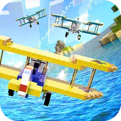 Airplane Cube Craft Block Wars APK download