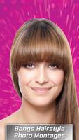 Bangs hairstyle photo montages Affiche