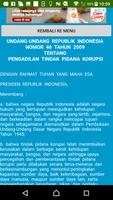 برنامه‌نما Undang-Undang Pengadilan Tindak Pidana Korupsi عکس از صفحه