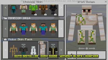 Mobs skin Pack for mcpe-poster