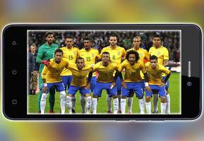 Papel de parede da equipe do Brasil -copa do mundo Ekran Görüntüsü 1