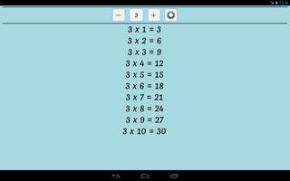 Maths Multiplication Table capture d'écran 3