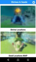 Zelda Botw Shrines & Seeds Map Poster