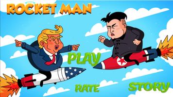 Rocket Man Kim Jong Un VS Angry Donald Trump โปสเตอร์