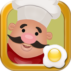 Un chef chiflado en la cocina icono