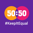 50:50 - #KeepItEqual simgesi