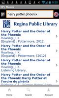 Regina Public Library Mobile اسکرین شاٹ 1