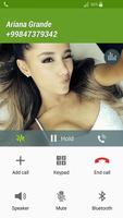 برنامه‌نما Fake Call Ariana Grande عکس از صفحه