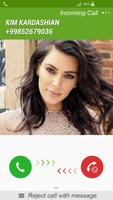Fake Call Kim Kardashian Affiche