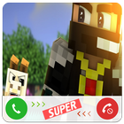 Fake Call Minecraft ไอคอน