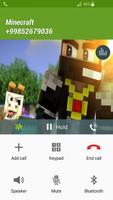 Fake Call Minecraft اسکرین شاٹ 1