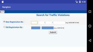 Banglore Traffic Violation poster