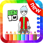 Coloring Book of Ben10 & Drawing Game أيقونة