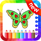 Coloring Book of Butterfly & Drawing Game icône