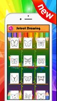 Coloring Book of Butterfly & Drawing Game capture d'écran 3
