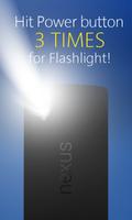 Power Button Flashlight Affiche