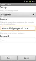 Phone 2 Email ภาพหน้าจอ 3