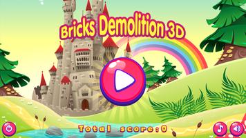 Bricks Demolition 3D - Rkanoid Style Game in 3D Ekran Görüntüsü 1