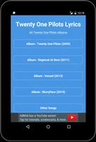 Best Music Lyrics Twenty One Pilots ảnh chụp màn hình 2