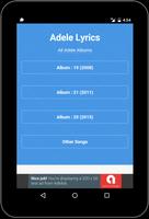 Best Music Lyrics Adele capture d'écran 2