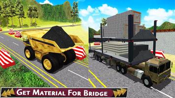 Construction de pont: River Road Bridge Builder 3D Affiche