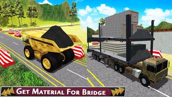 River Bridge construction : Road Bridge Builder 3D poster