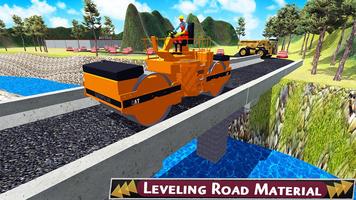 River Bridge construction : Road Bridge Builder 3D screenshot 1