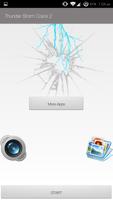 Thunderstorm Phone Crack Prank ảnh chụp màn hình 2