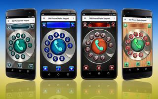 Altes Telefon Dialer Keypad Plakat