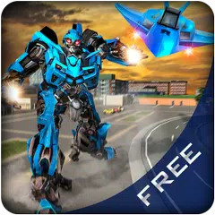 Future Plane Robot Transform Jet Wars