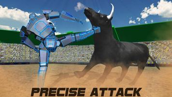 Battle Robot VS Angry Bull capture d'écran 2