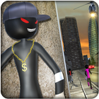 Vegas Gangster Stickman Crime City icône