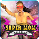 Virtual Mom Flying Superhero icône