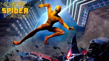 Héroe de araña voladora - Homecoming City Battle Poster