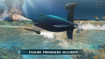 US Army Prisoner Transport Submarine Driving Games screenshot 2