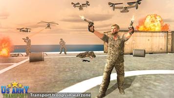 US Army Transport Game – Airplane Pilot Simulator screenshot 1