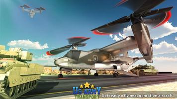 美國陸軍運輸遊戲 - 魚鷹飛行模擬器 截圖 2