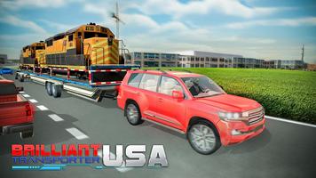 USA Truck Car Transport Simulator capture d'écran 2