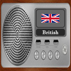 Rádio britânica ícone
