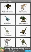 Dinosaur names & their images Affiche