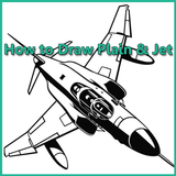 How to Draw Plane and Jet icon