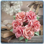 Fleurs Origami Rose icône
