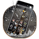 Broken Glass Rain Drop Theme APK