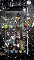 Broken Glass Rain Drop Theme 截图 1