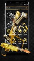 Broken Glass Gun Bullet Theme Screenshot 1