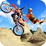 Motocross Stunt Ruiter van de-icoon