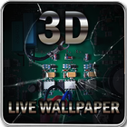 Hình nền sống bị hỏng Màn hình 3D biểu tượng