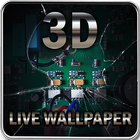 Broken Screen 3D Tapeta na żywo ikona