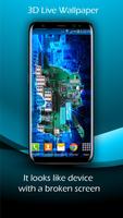 Hình nền sống bị hỏng Màn hình 3D ảnh chụp màn hình 1