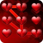 Broken Heart Pattern Lock icono